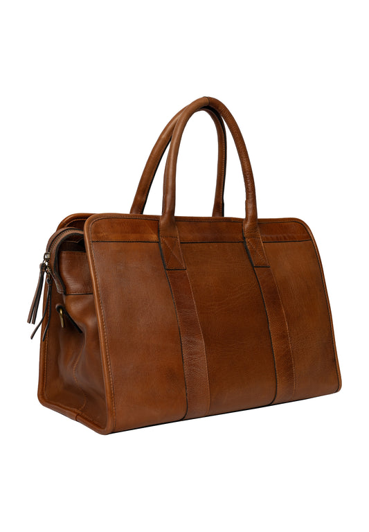 Mumi leðurtaska, walnut