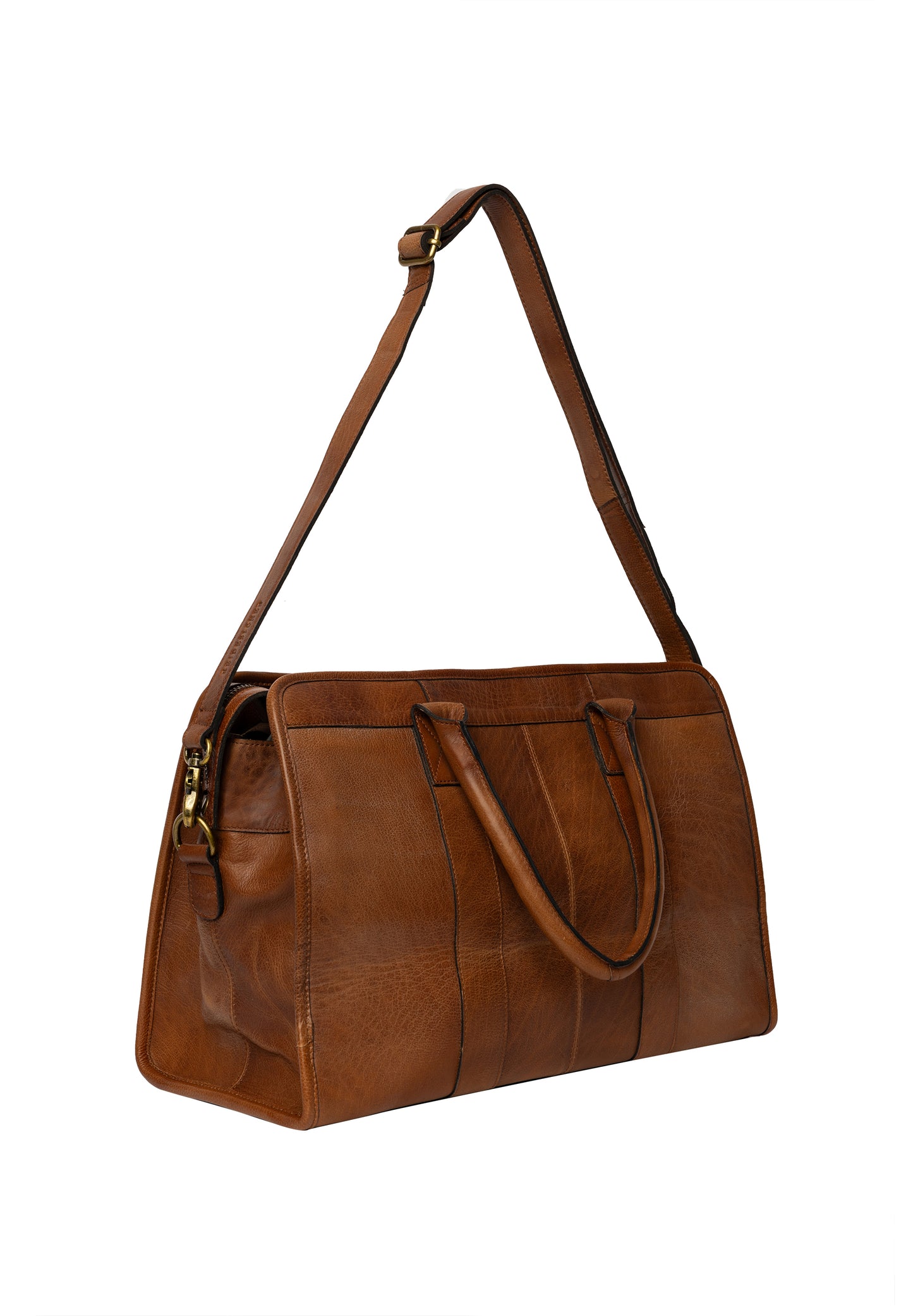 Mumi leðurtaska, walnut