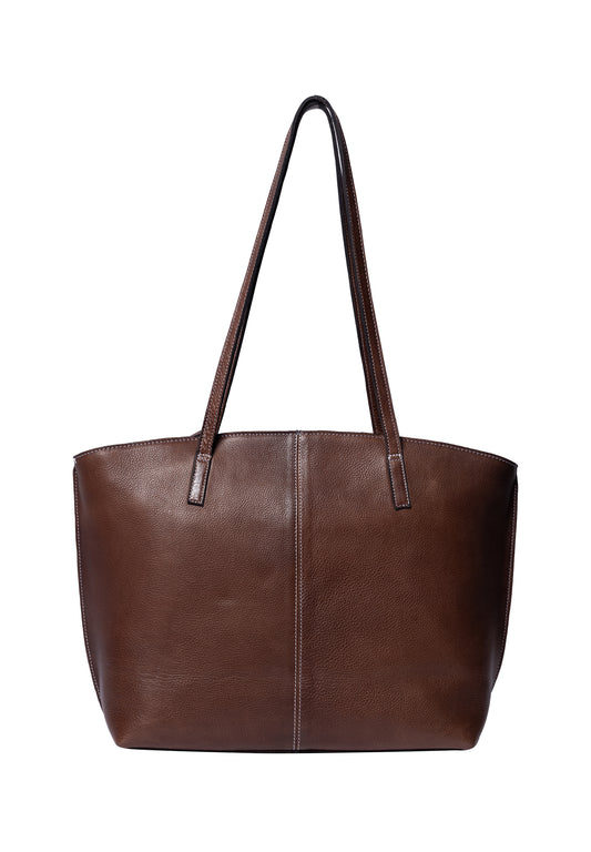 Malou leðurtaska, woodsmoke