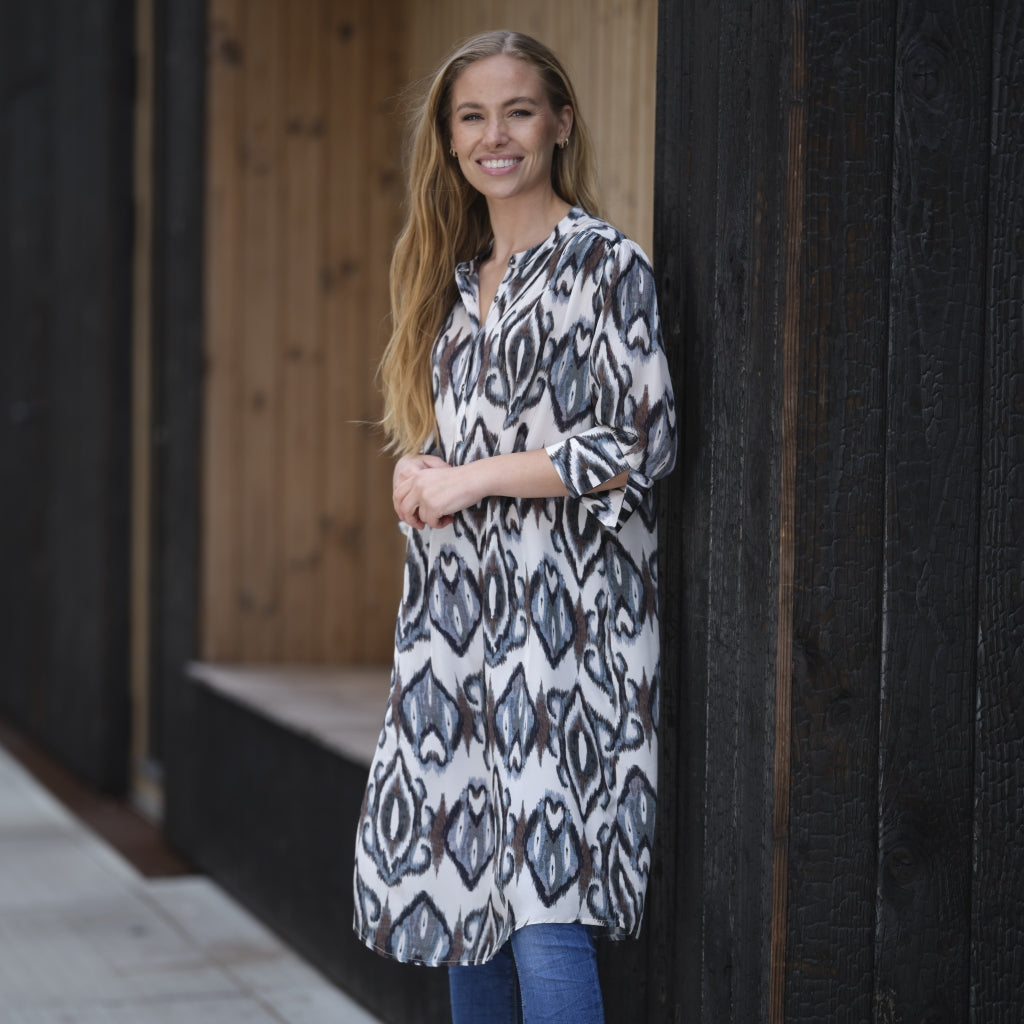 Frederikke kjóll, blár