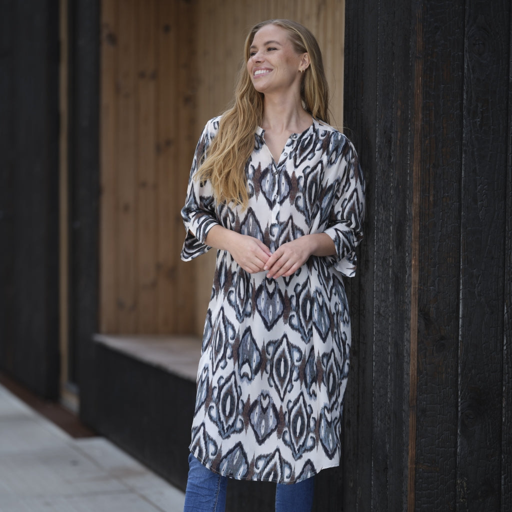 Frederikke kjóll, blár