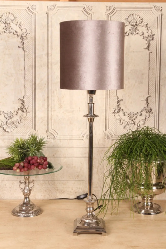 Lampaskermur 25cm, silfurgrár