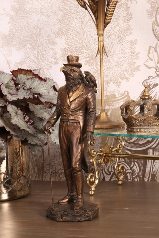 Herramaður/ fugl stytta, 38cm