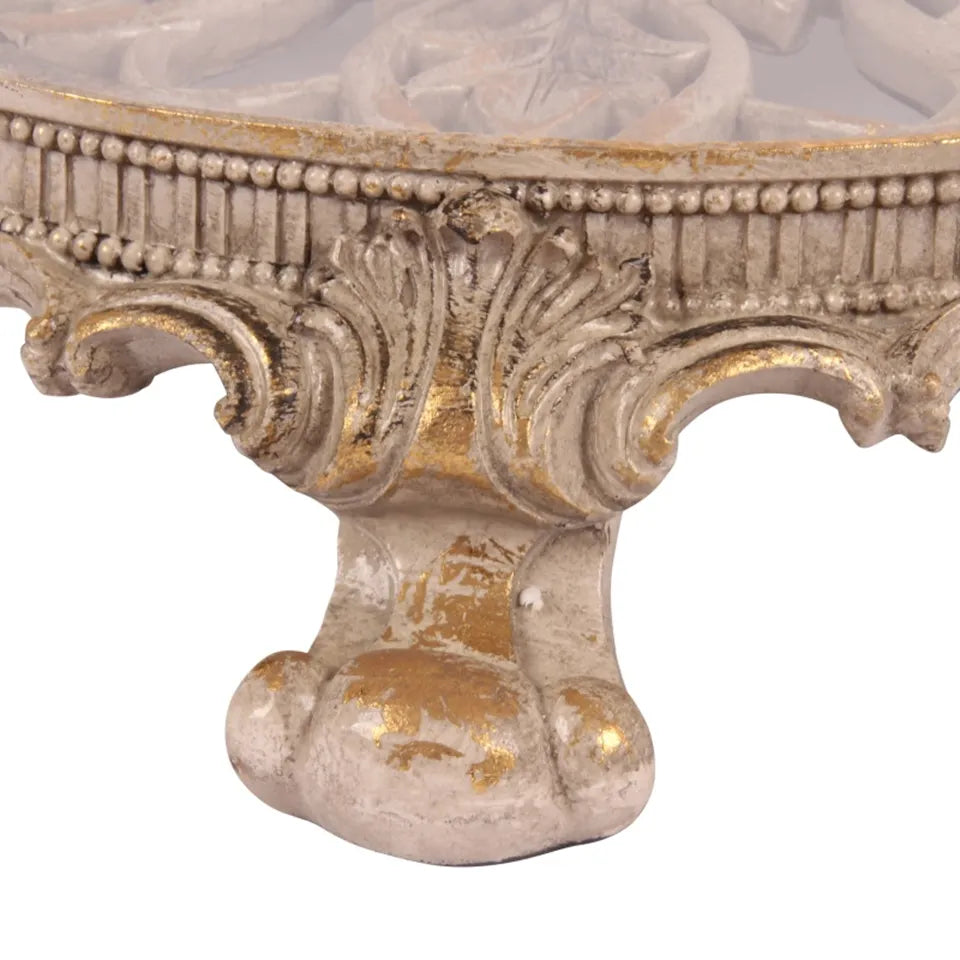 Deco bakki með glerplötu