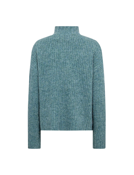 Inora peysa, rennd , sægræn