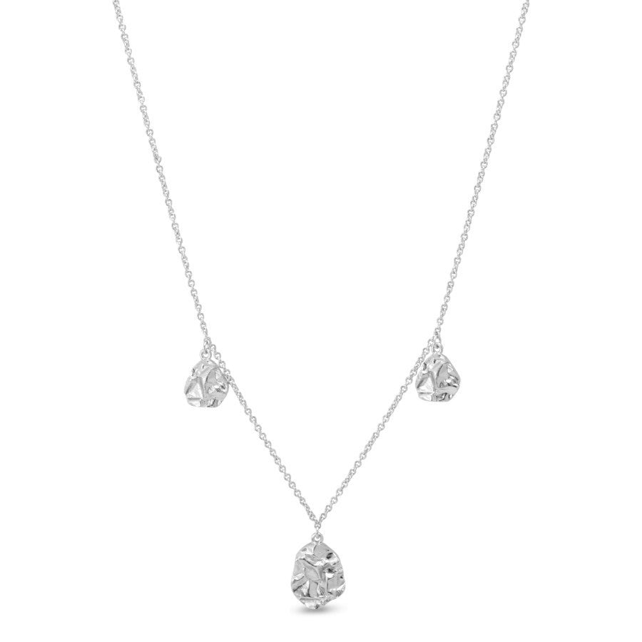 Hálsmen með plötum, silfur