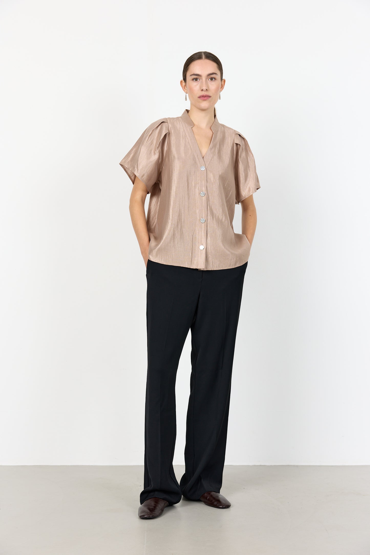 Olgine 1 blússa, gyllt