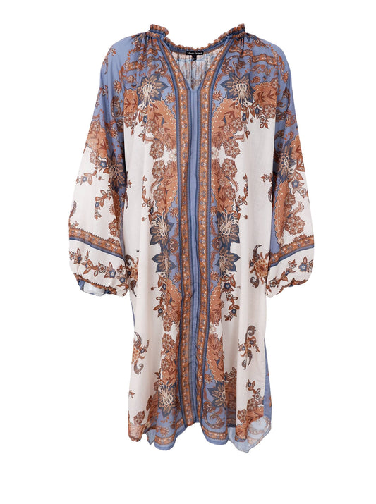 Indigo kjóll, blár