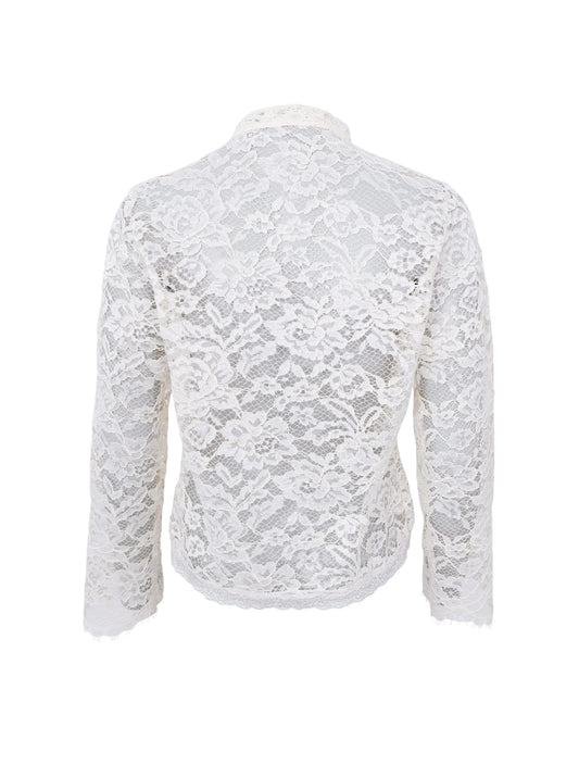 Rosa Napoleon skyrta, hvít
