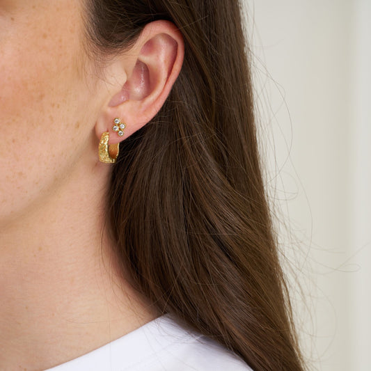 Vela eyrnalokkar, silfur