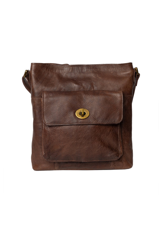 Kay leðurtaska, woodsmoke