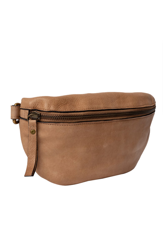 Gisela mittistaska, taupe