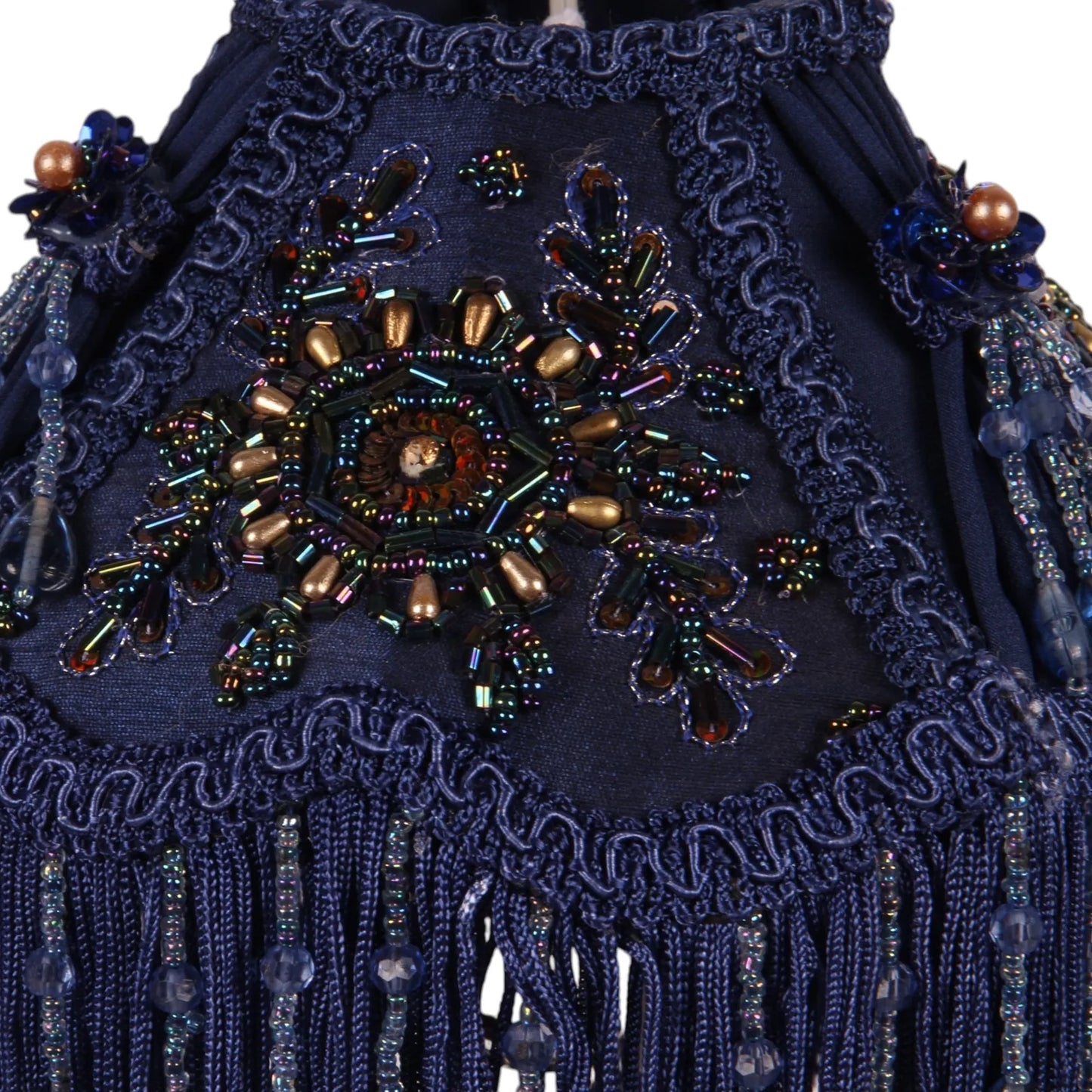 Lampaskermur m.kögri, blár