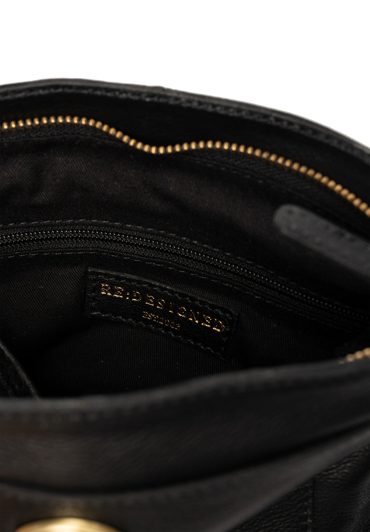 Moa leðurtaska, svört