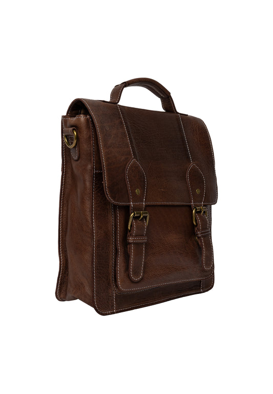 Melia leðurtaska minni, woodsmoke