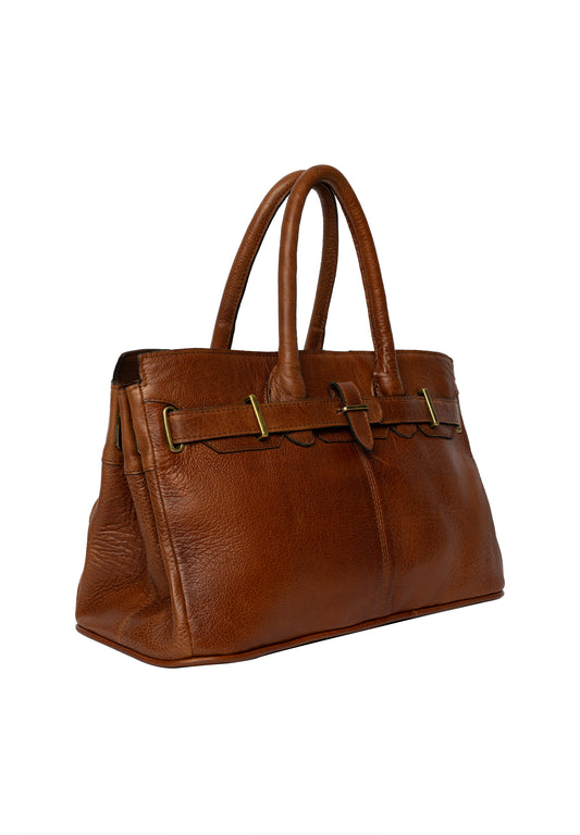 Mada leðurtaska, minni walnut