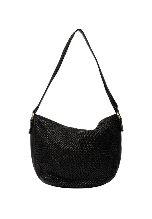 Melle leðurtaska svört