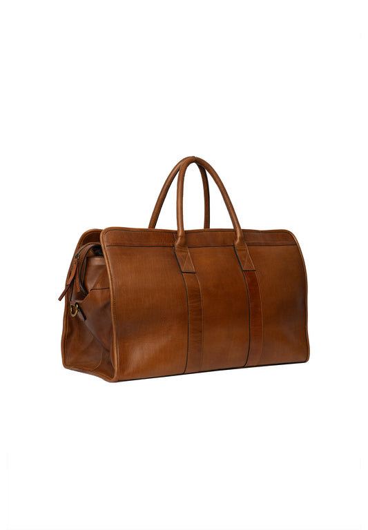 Mumi weekend leðurtaska, walnut