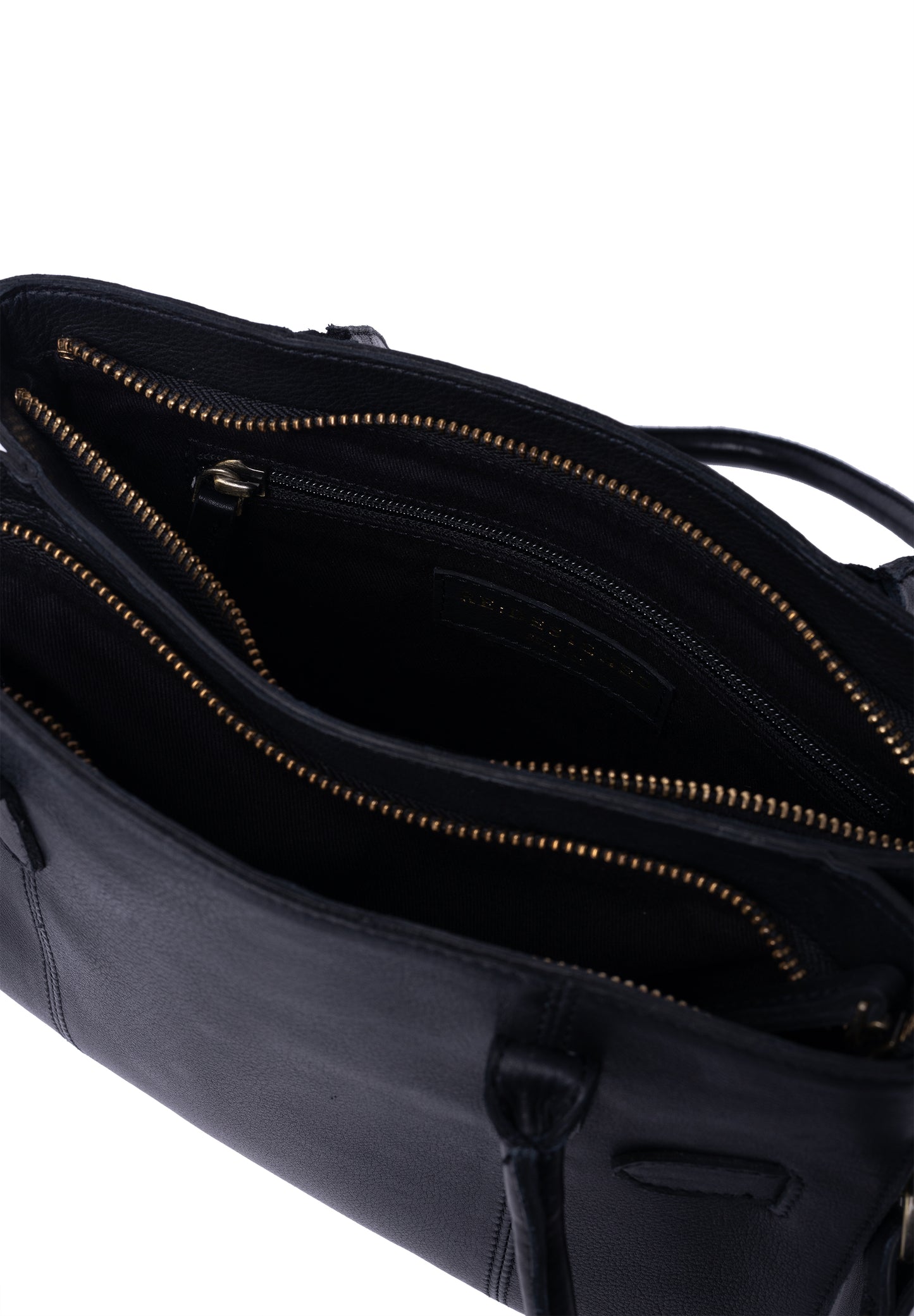 Nellie leðurtaska, svört