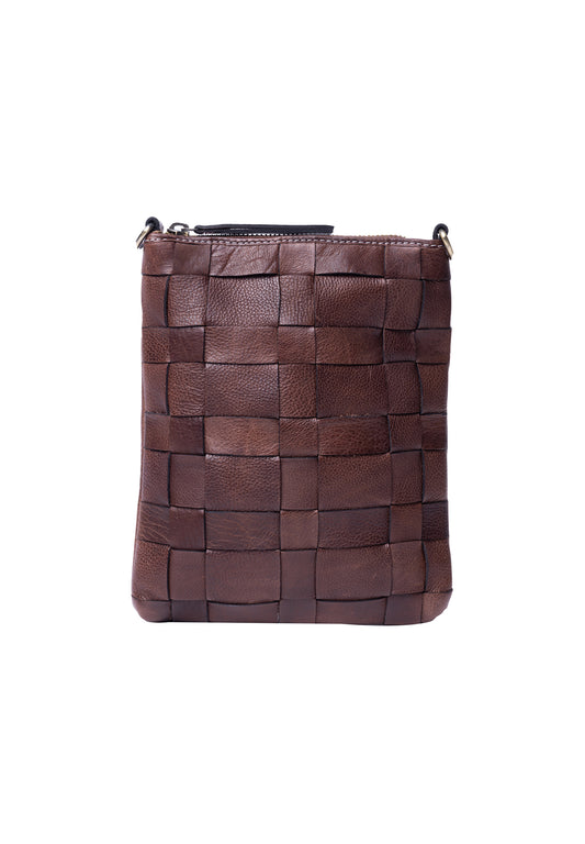 Noor leðurtaska lítil, woodsmoke