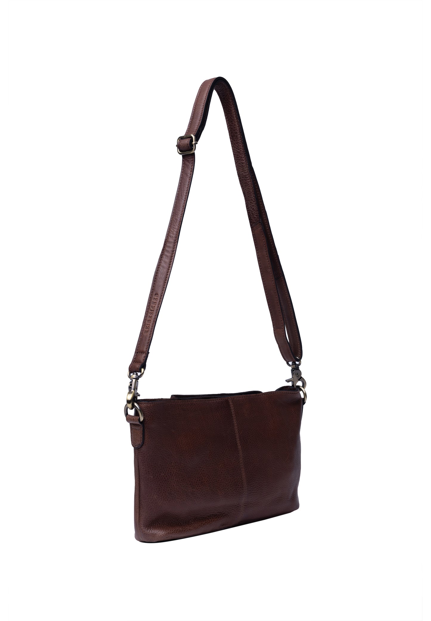 Nisa leðurtaska, lítil, woodsmoke