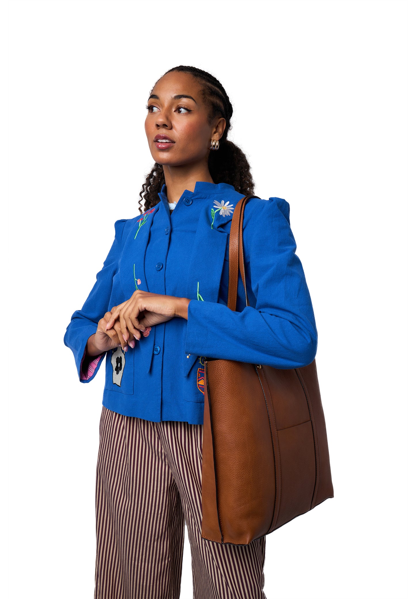 Nanni leðurtaska, tan