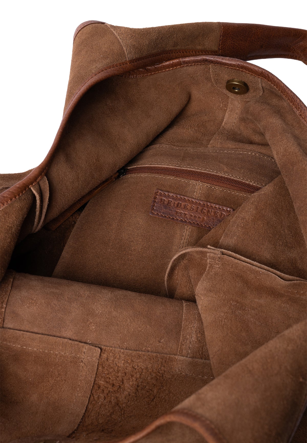 Lyra shopper, rúskinn -walnut