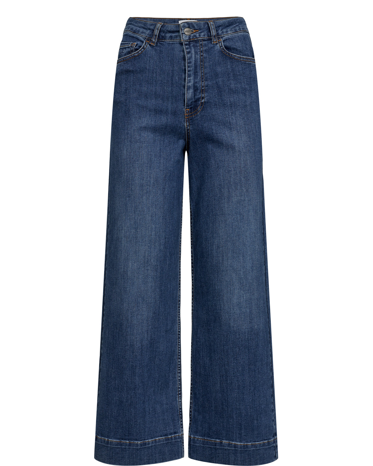 NuParis cropped gallabuxur, bláar