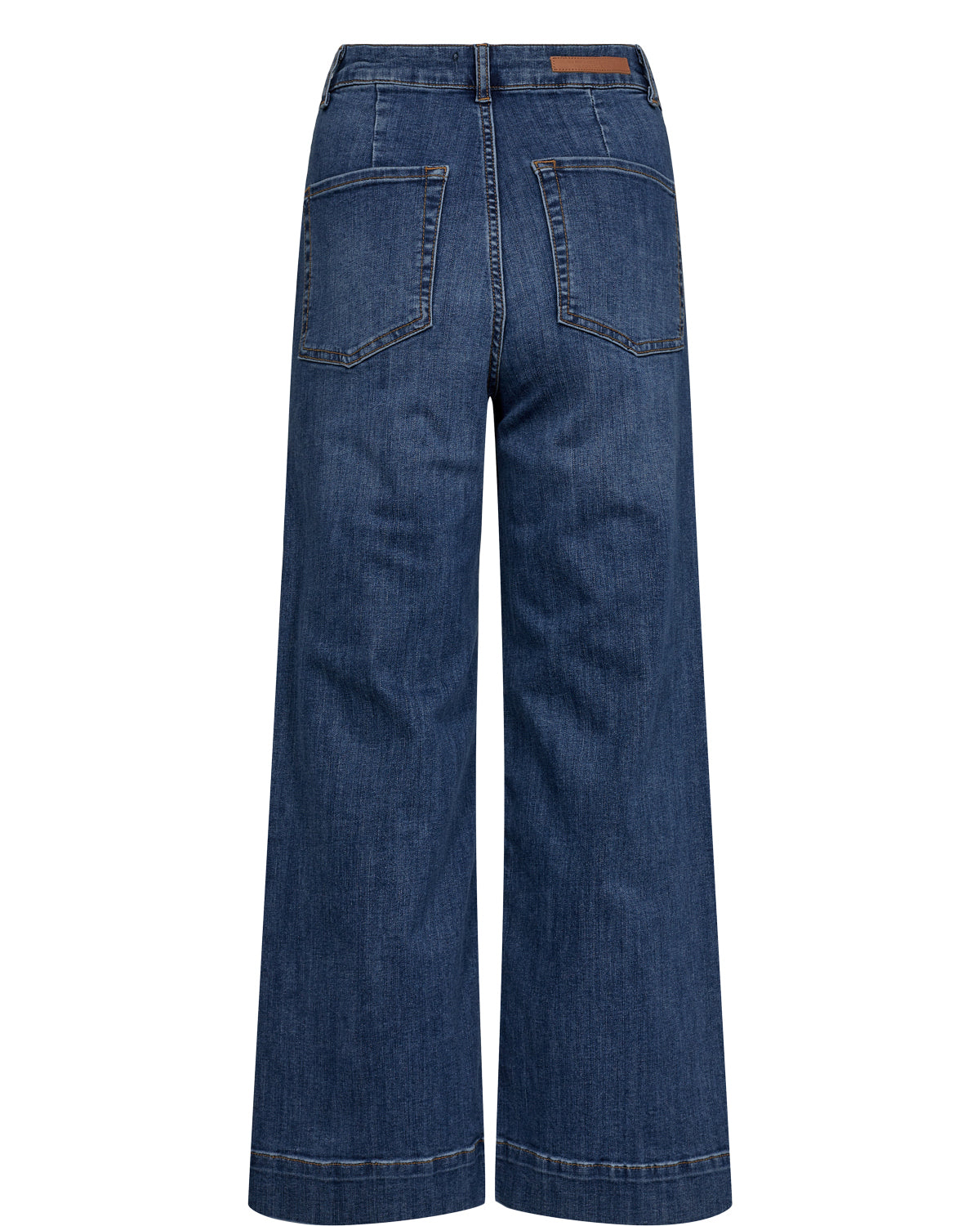 NuParis cropped gallabuxur, bláar