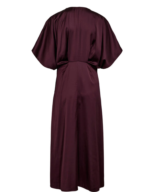 NuSantina kjóll, vínrauður