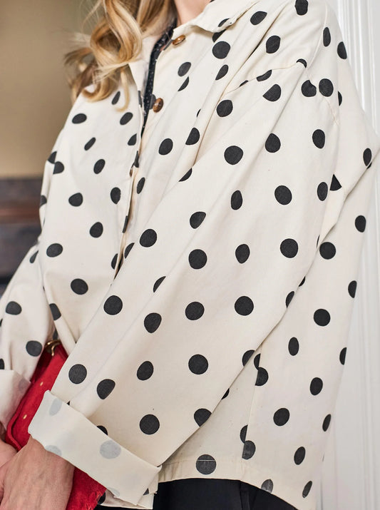 Ellie skyrtjakki, hvítur