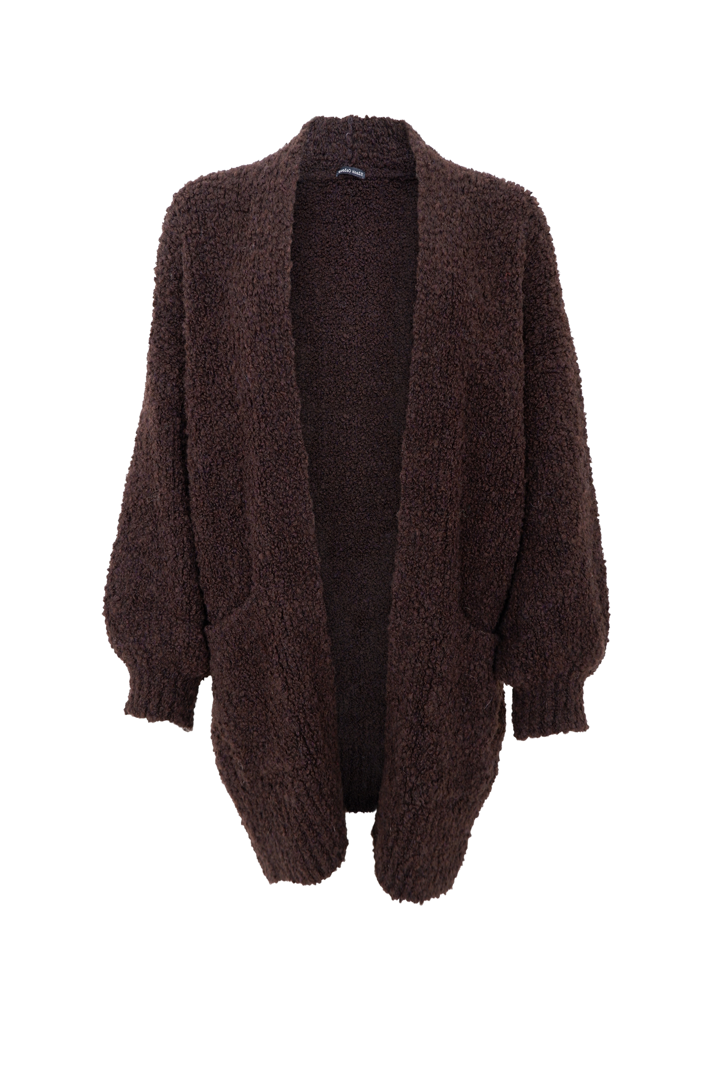 Isola prjónapeysa, dökkbrún