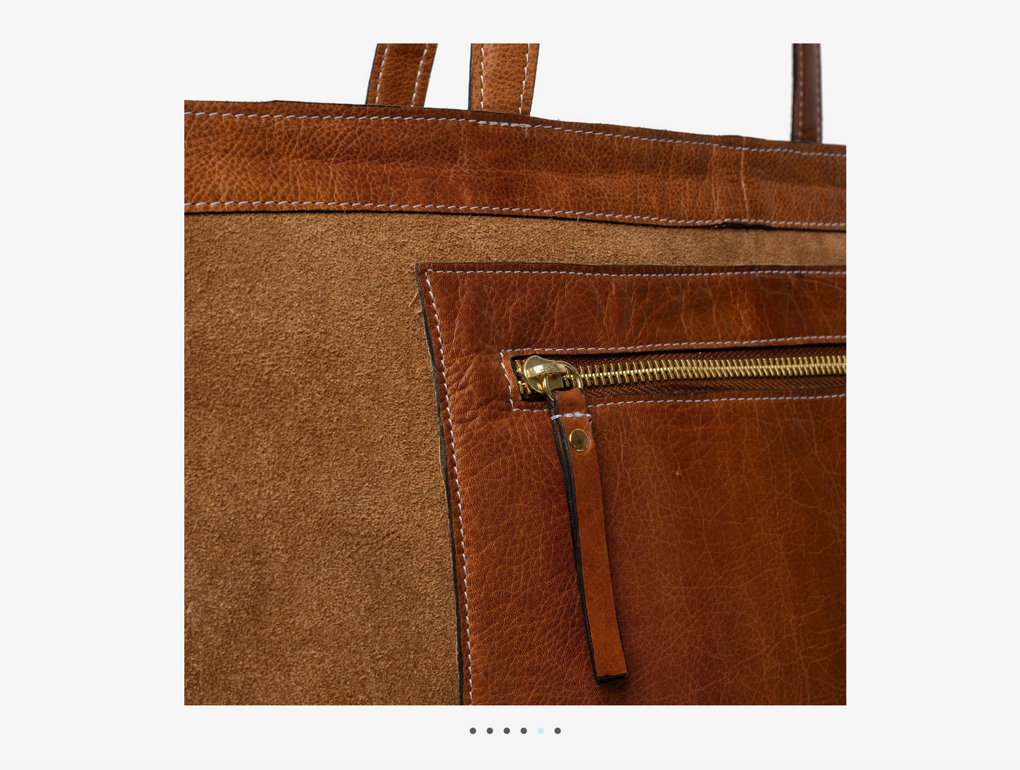 Helia rúskinns/leður shopper taska