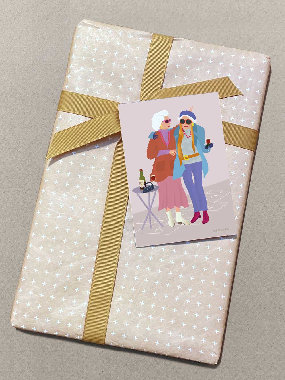 Kort, lítið -vinkonur