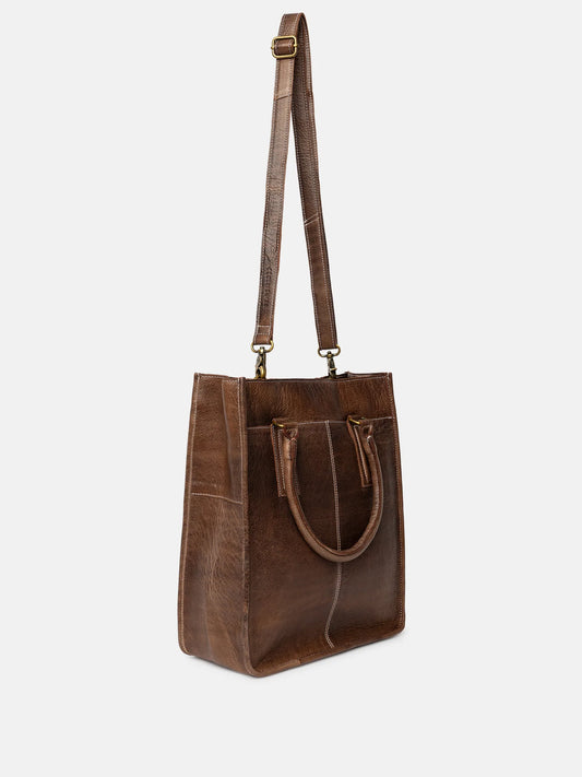 Halma leðurtaska, woodsmoke