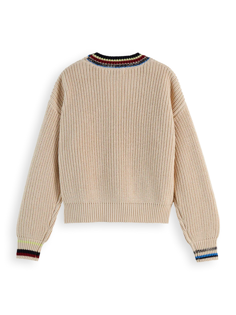 Scotch & Soda prjónapeysa, ljós