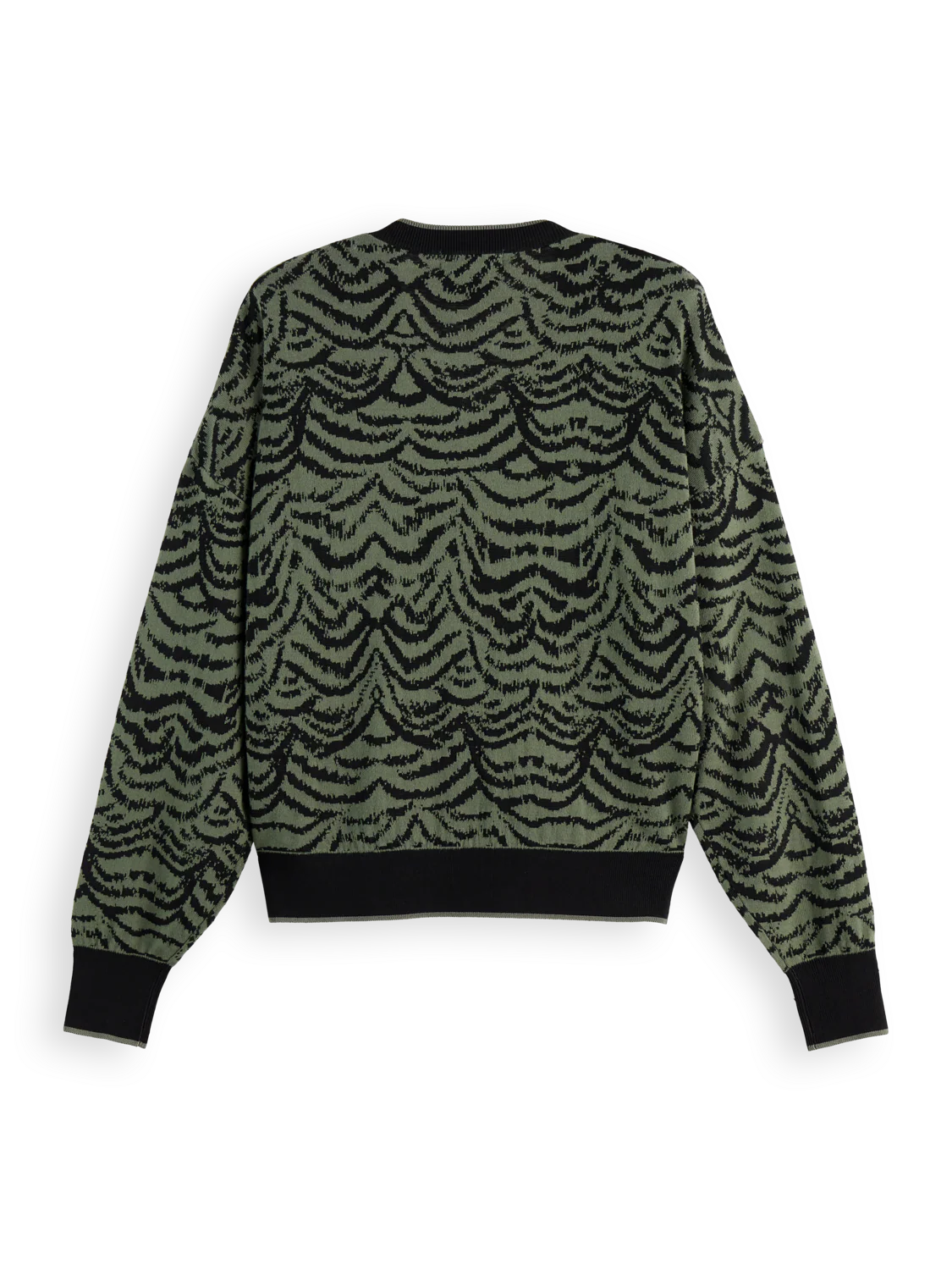 Jacquard peysa, græn