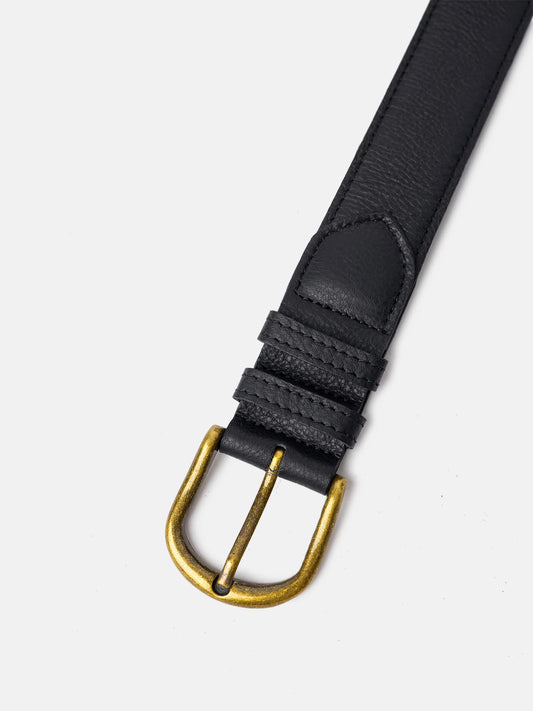 Hyas leðurbelti breiðara, svart