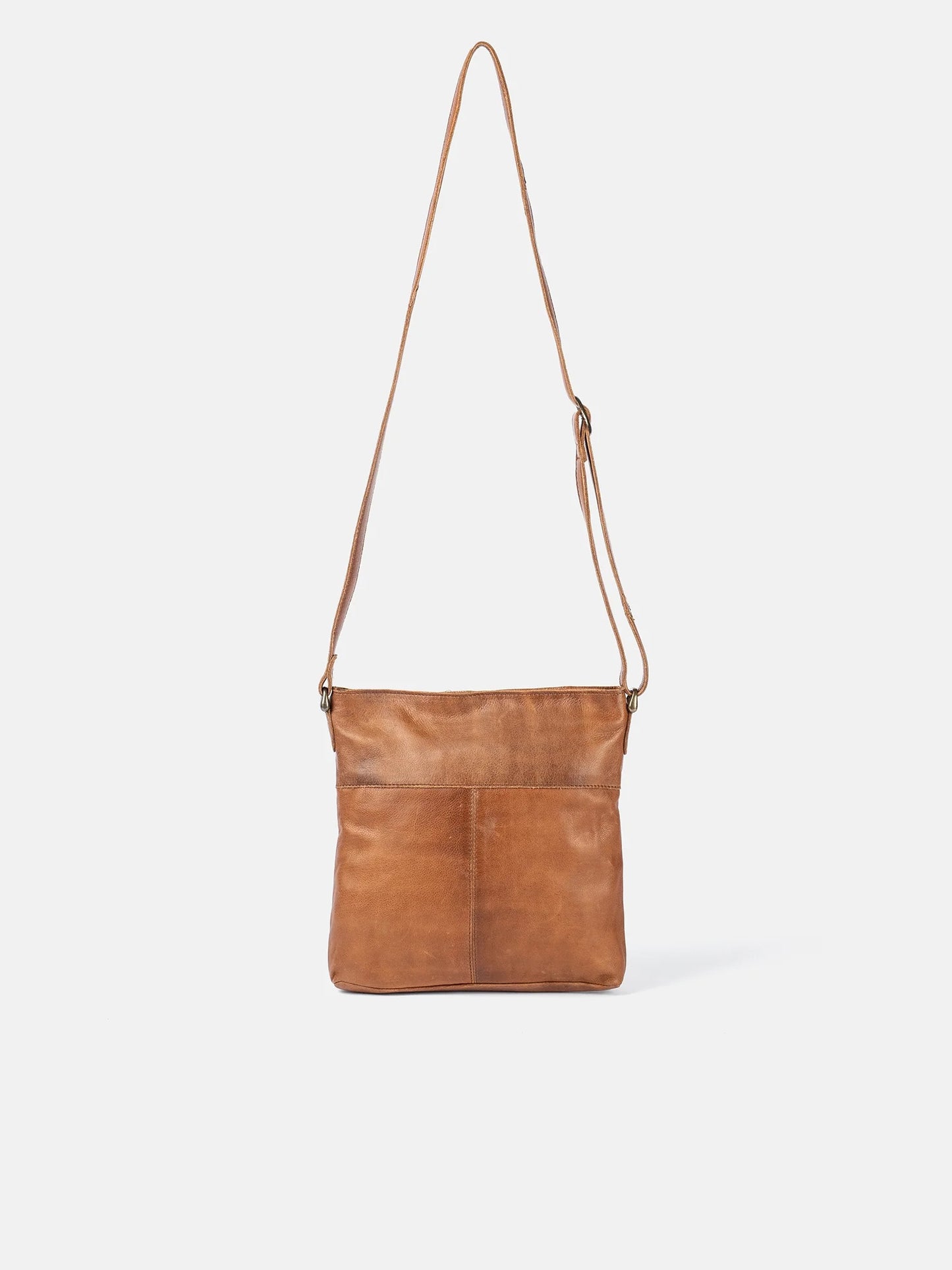 Kay leðurtaska, walnut