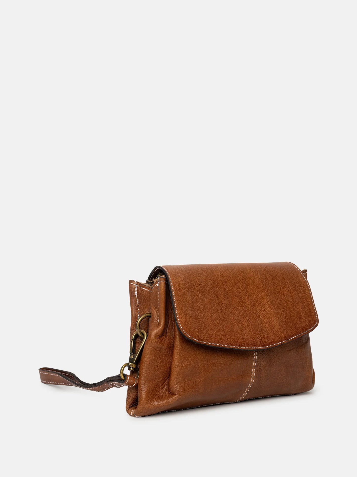 Liri leðurtaska minni, walnut brún
