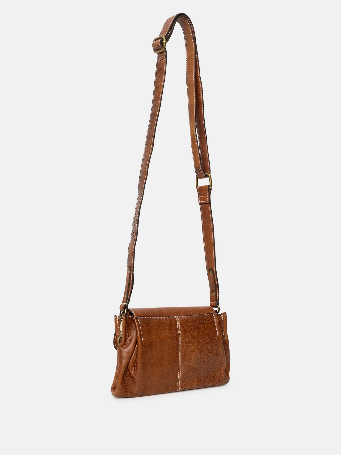 Liri leðurtaska minni, walnut brún