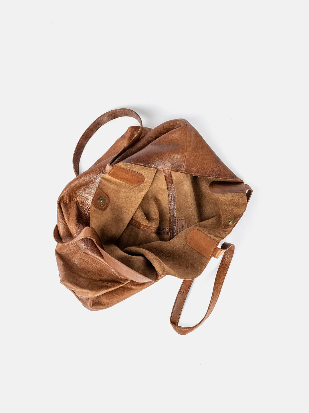 Marlo leðurshopper, walnut