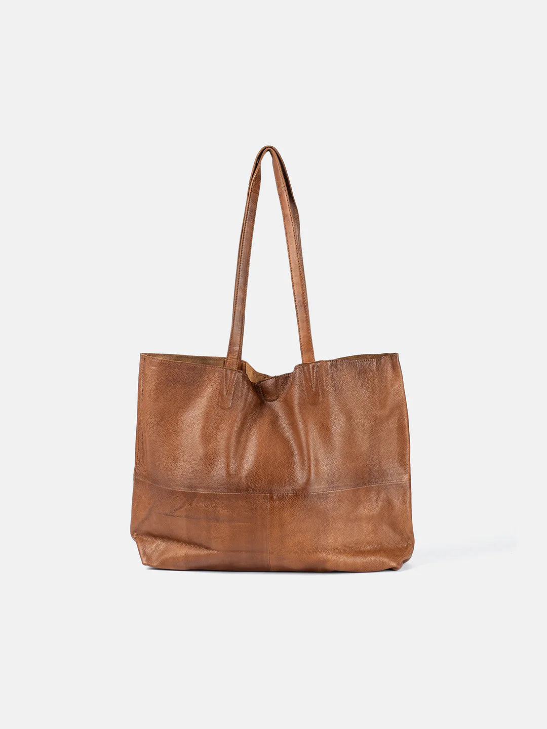 Marlo leðurshopper, walnut