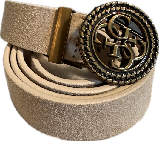 Guess belti rúskinn, ljóst