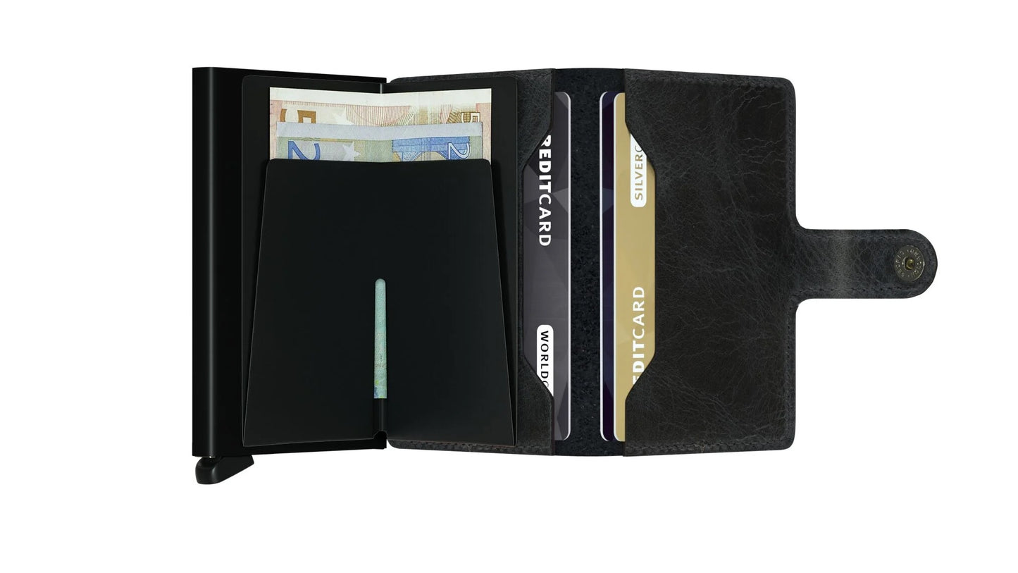 Secrid Miniwallet Kortaveski, vintage black