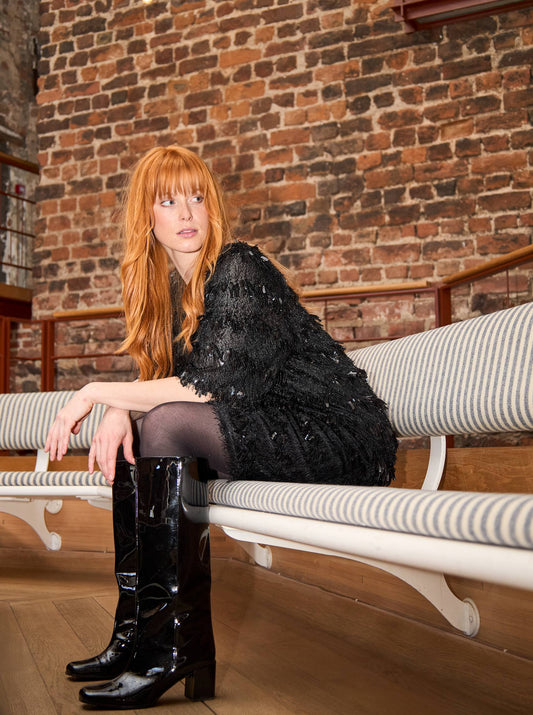 Fitz kjóll, svartur