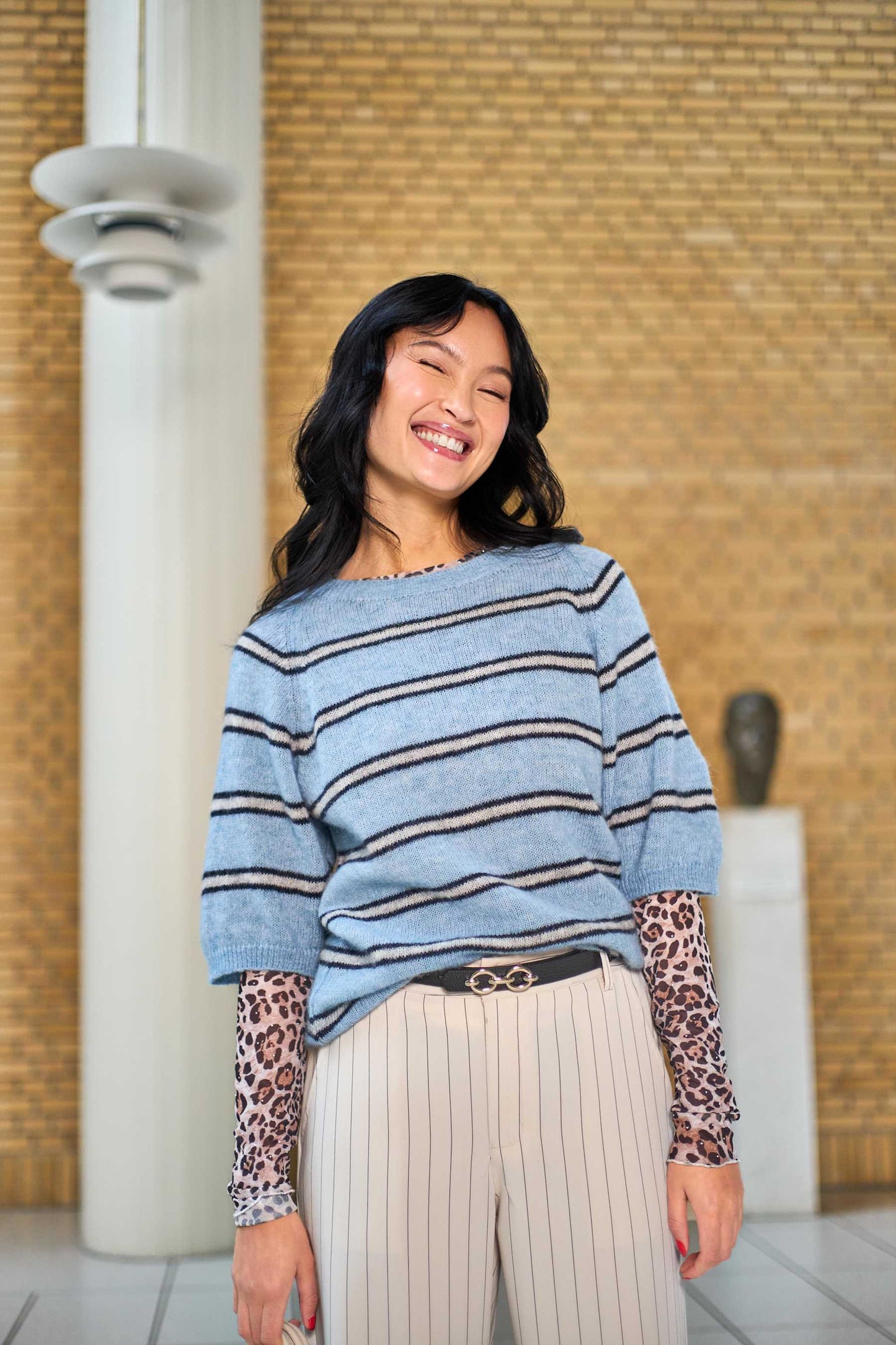 Lotus leðurbelti, moccabrúnt