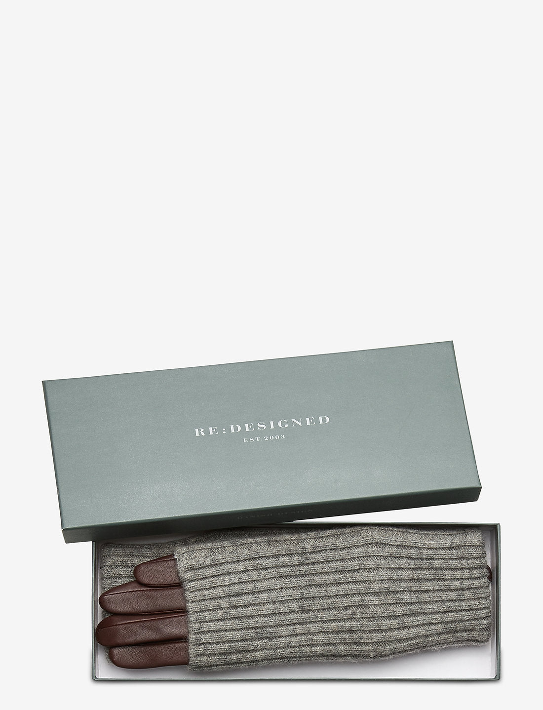 Adda leðurhanskar, dökkbrúnir