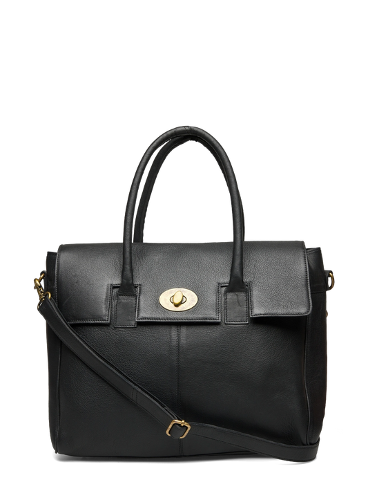 Cate leðurveski stórt, svört