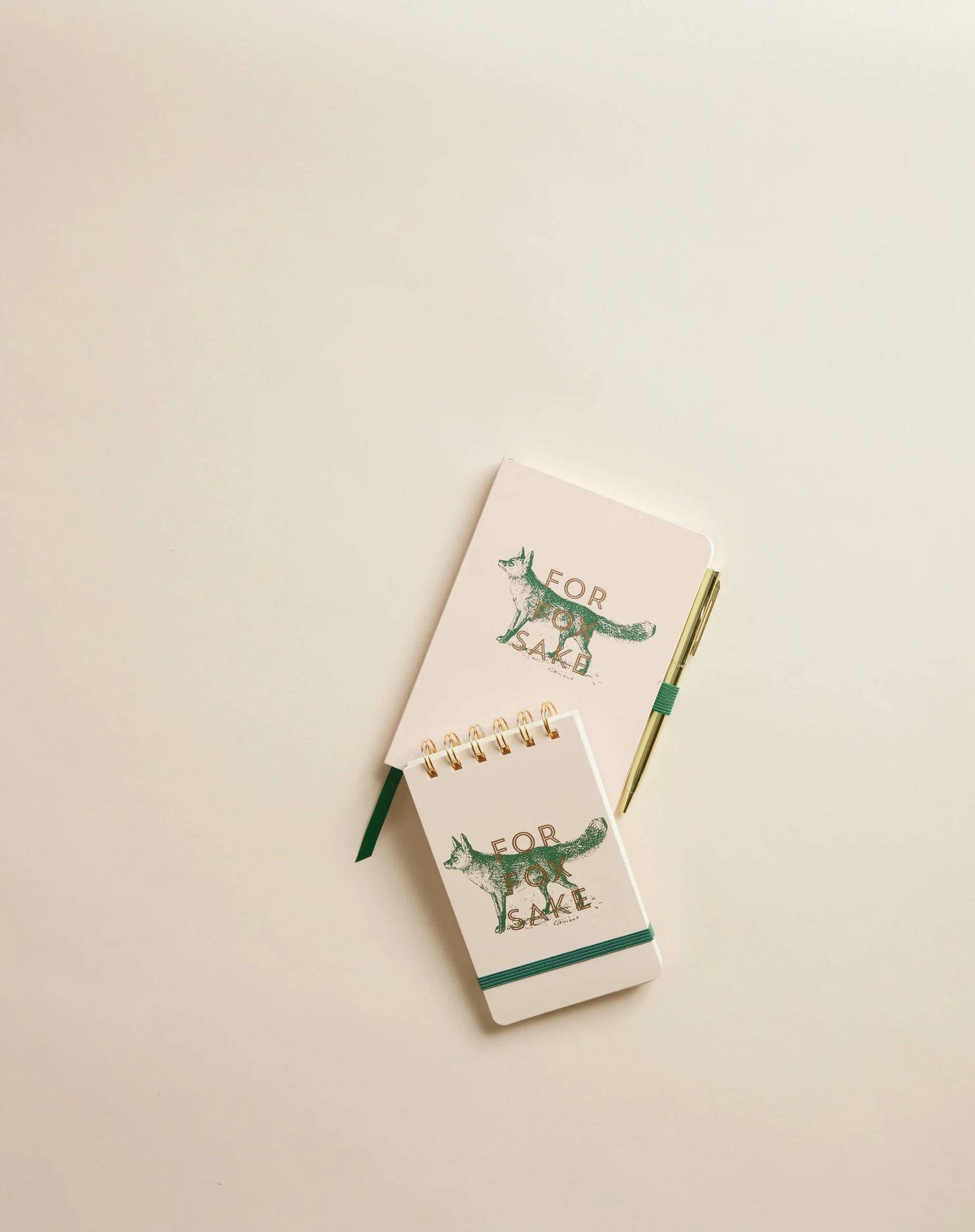 Skrifblokk með penna, for fox sake